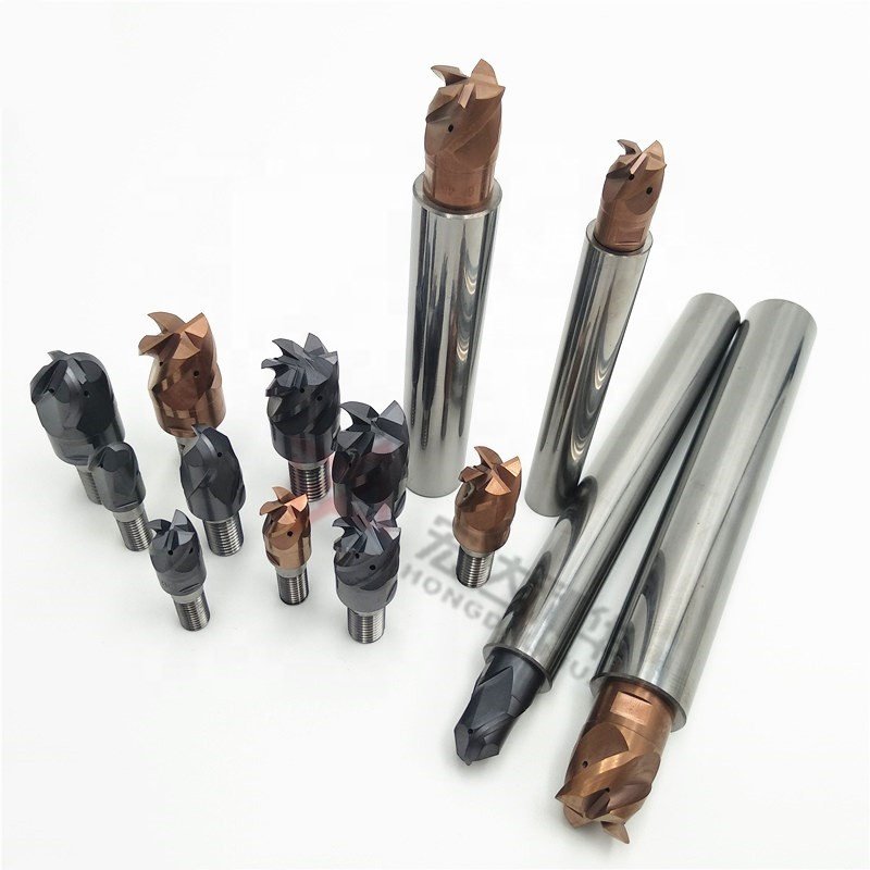 Tungsten Carbide deep hole boring head rifling tools solide alloy cemented head boring Bar for cutting tools