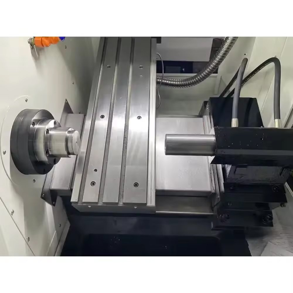 CNC Lathe 85mm Spindle Bore Metal Parts Processing Slant Bed CNC Lathe Machine For Metal