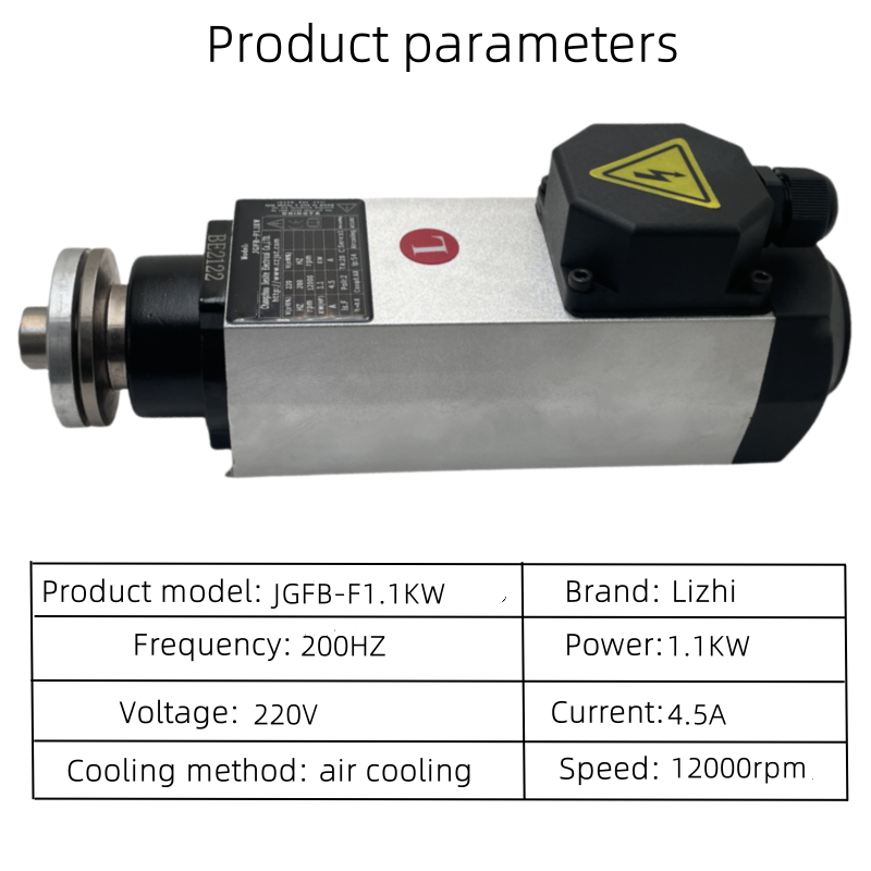 High speed 12000rpm woodworking lathe 1.1KW poweredge sealing spindle motor cnc motor spindle with