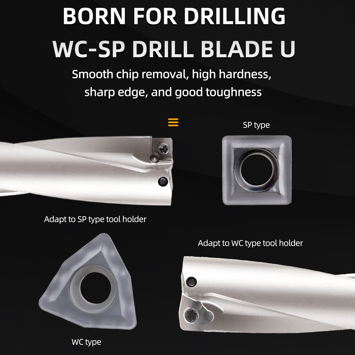 CNC lathe Cutting Tool Indexable U Drill Carbide Insert SPMG0502 WCMT0302 Turning Tool Cnc Inserts