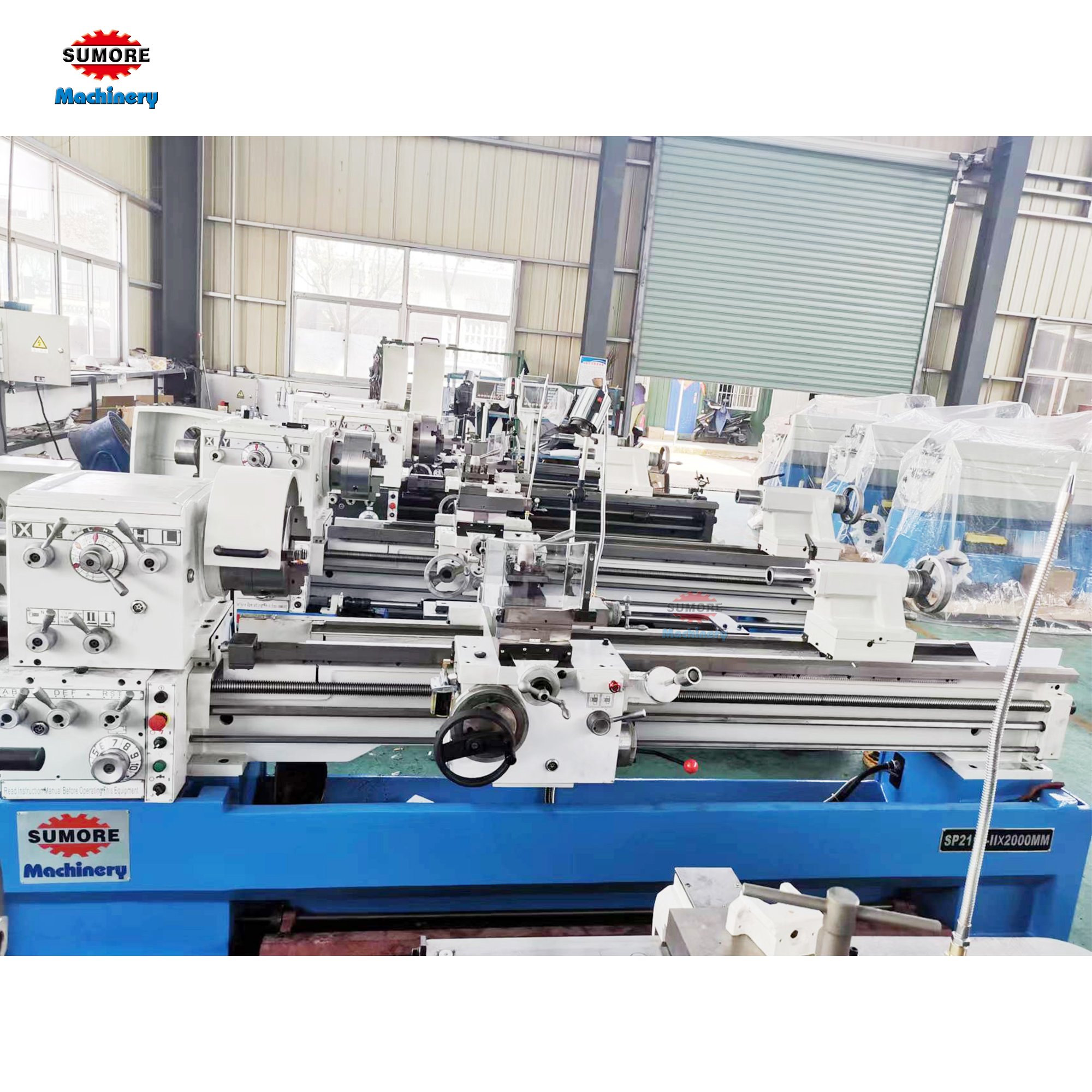 SUMORE Cheapest 2000mm Metal Lathe Machine C6241 C6246 Spindle bore 82mm or 105mm horizontal mechanical lathe machine price
