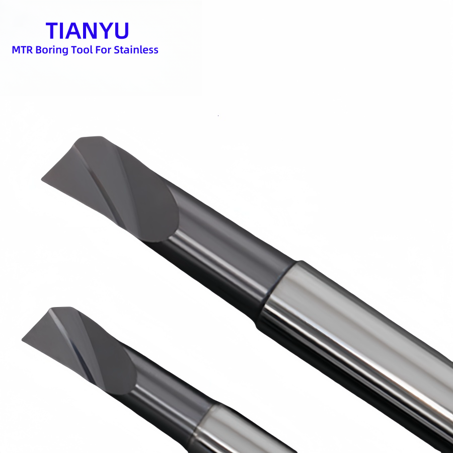 Tungsten Boring Tool MTR 6-10mm Quick Change Uncoated Micro Bore Cutter For Aluminum Copper