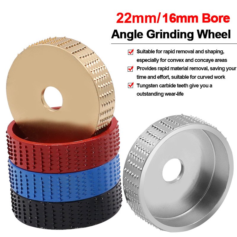 Bore 16mm 22mm Woodworking Grinding Polishing Wheel Rotary Disc Sanding Wood Carving Tool Abrasive Disc Tools for Angle Grinder