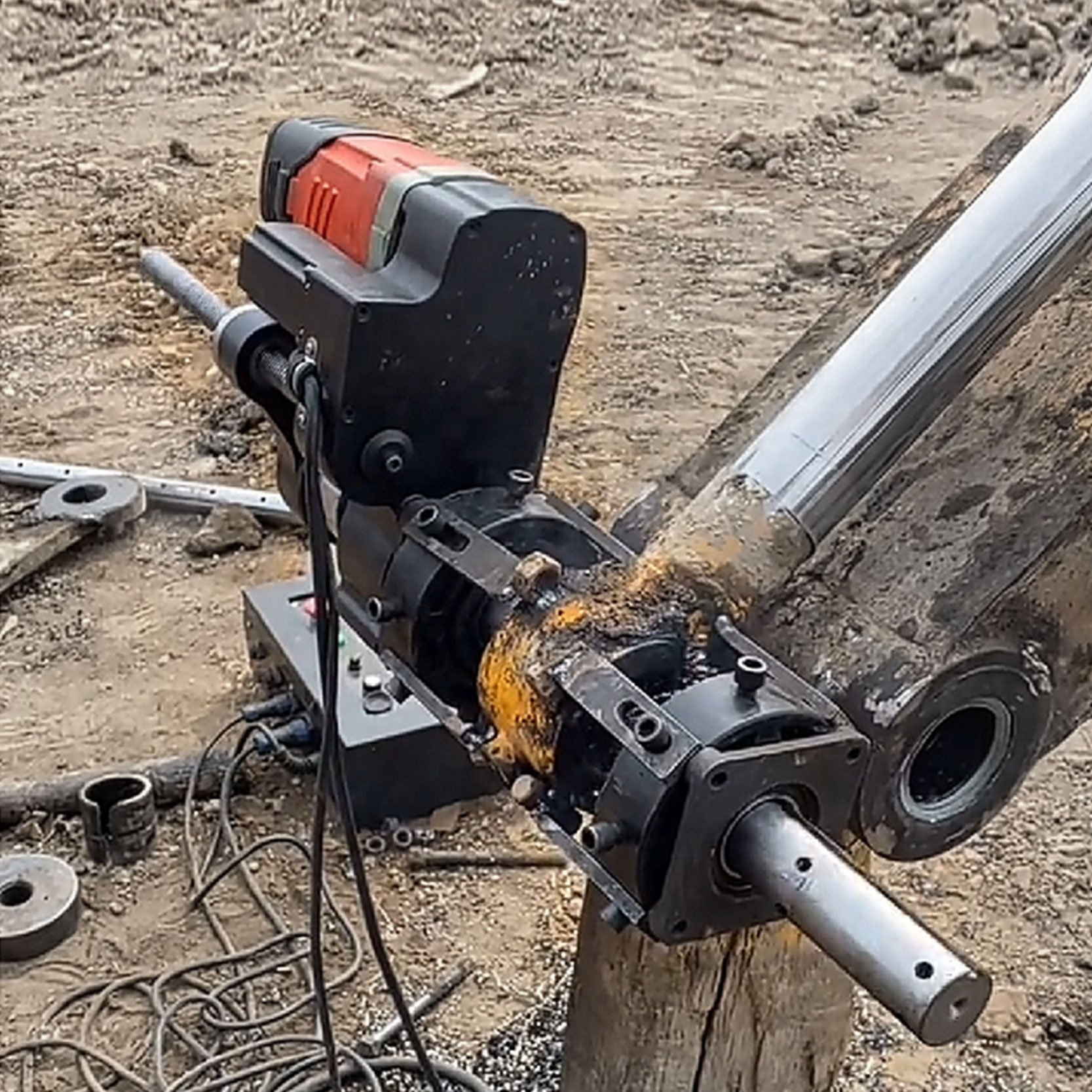 HL-350 New type Automatic Portable 2 In 1 Line Boring and Bore Welding Machine excavator Repair Tools