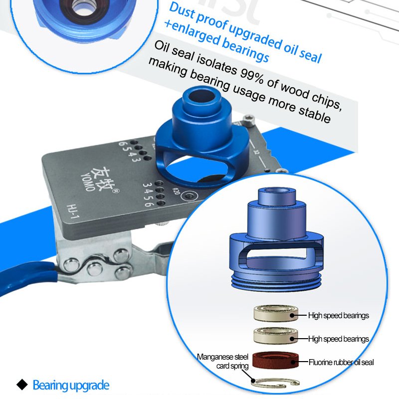 Carpentry Tool Hole Drilling Guide Locator Hinge Installation Jig Woodworking 35mm Hinge Boring Jig Concealed Hinge Jig