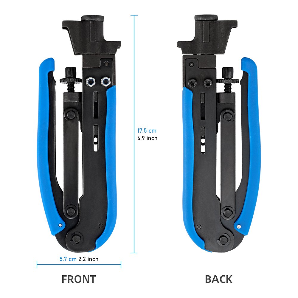waterproof F connector adjustable RG59/RG6/RG11/RG7 Compression Crimping Tools