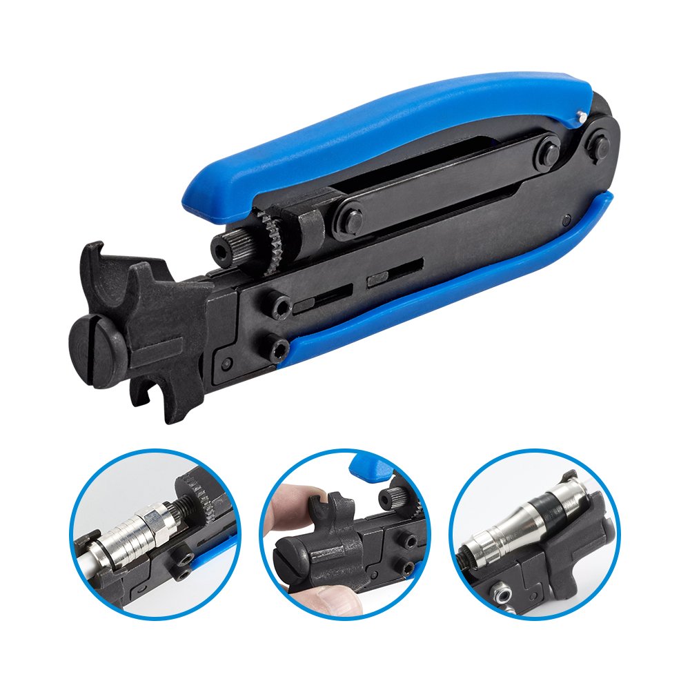 waterproof F connector adjustable RG59/RG6/RG11/RG7 Compression Crimping Tools