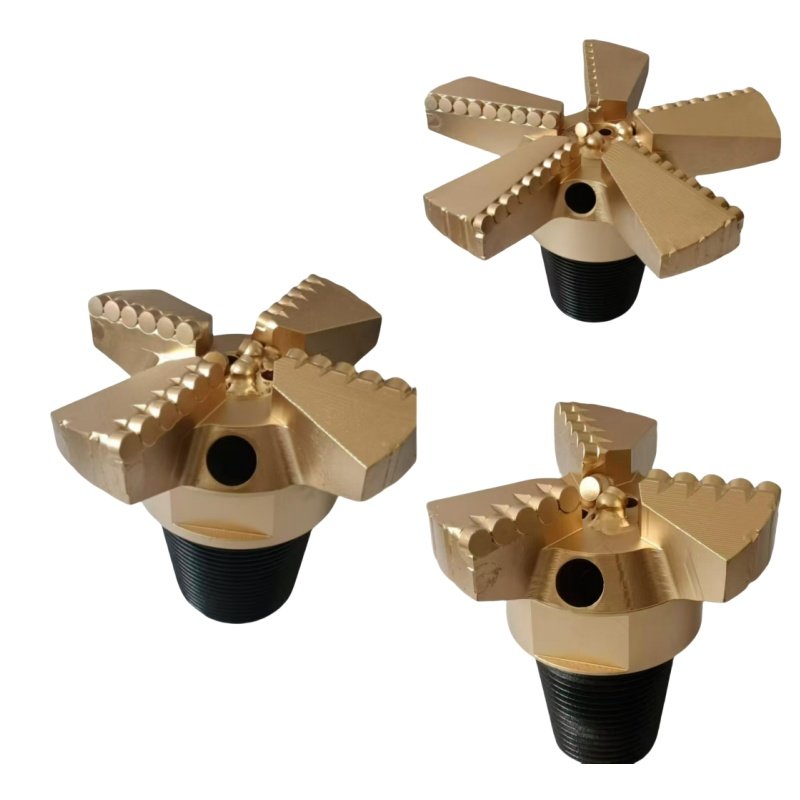 Hole Drilling Rock Sintered Matrix Four Wing Reinforced Recessed Bit PDC Boring Diamond Drill Bit