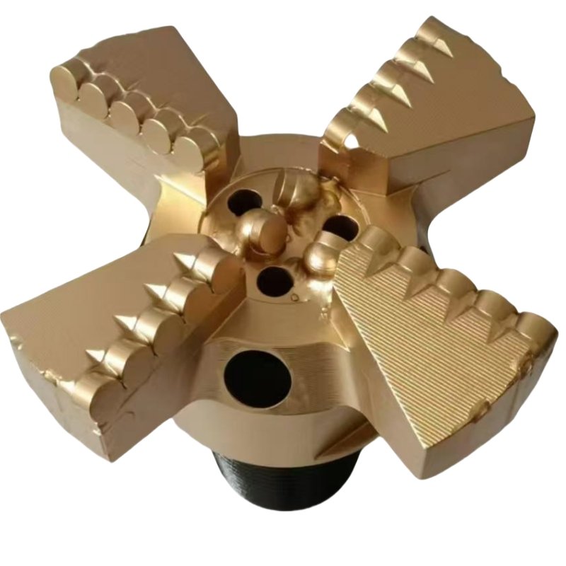 Hole Drilling Rock Sintered Matrix Four Wing Reinforced Recessed Bit PDC Boring Diamond Drill Bit
