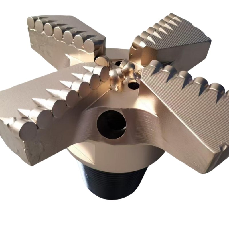 Hole Drilling Rock Sintered Matrix Four Wing Reinforced Recessed Bit PDC Boring Diamond Drill Bit