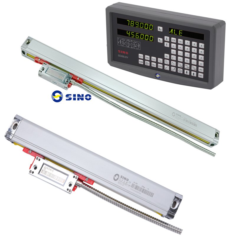 Complete Set Lathe Tool 3 Axis Digital Readout Dro With 3 Pieces 70-1000mm Glass Linear Scale Encoder Sensor For Milling Lathe