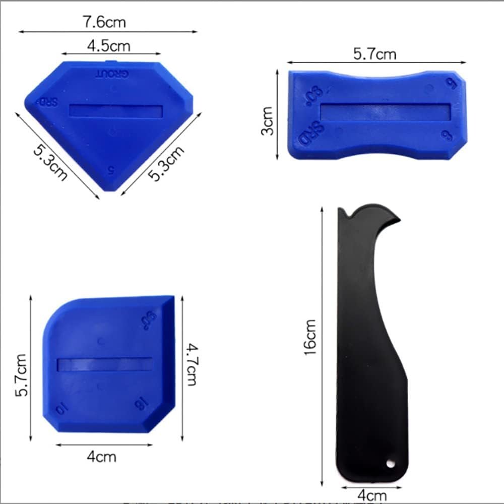 Wholesale promotion 3 in 1 Silicone Caulking Tools Glass Glue Angle Scraper For Kitchen Bathroom Window