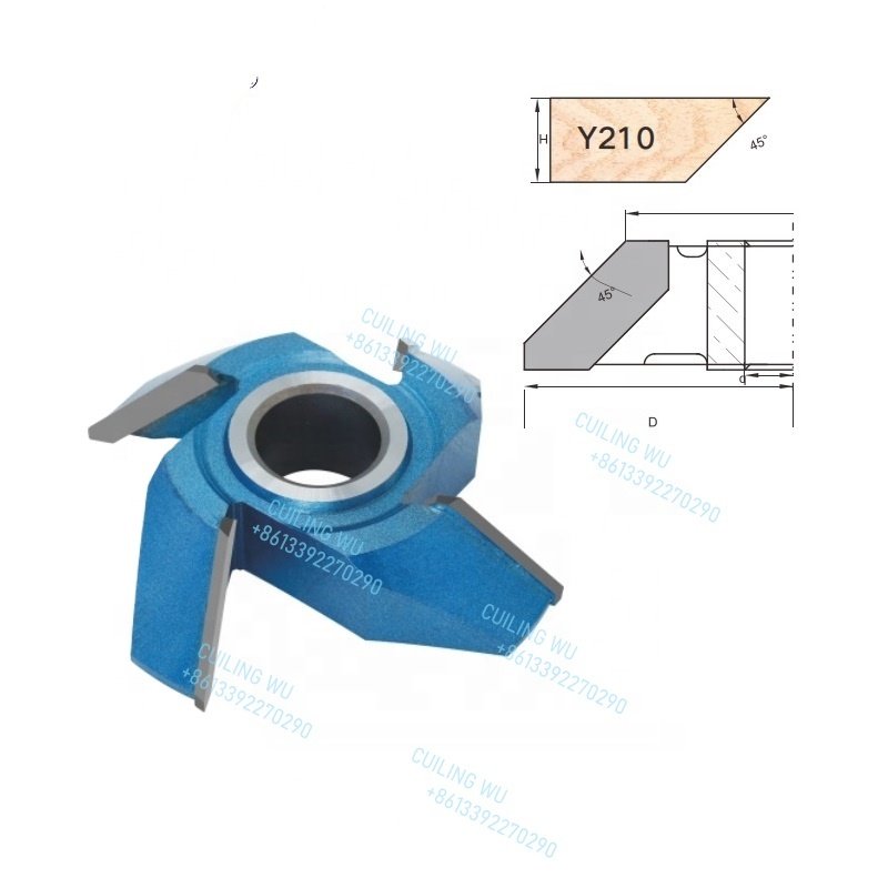 45 degree bevel knife(below) #210 high hardness in stock for Hard cutting alloy slotting cutter woodwork tools TUOKE