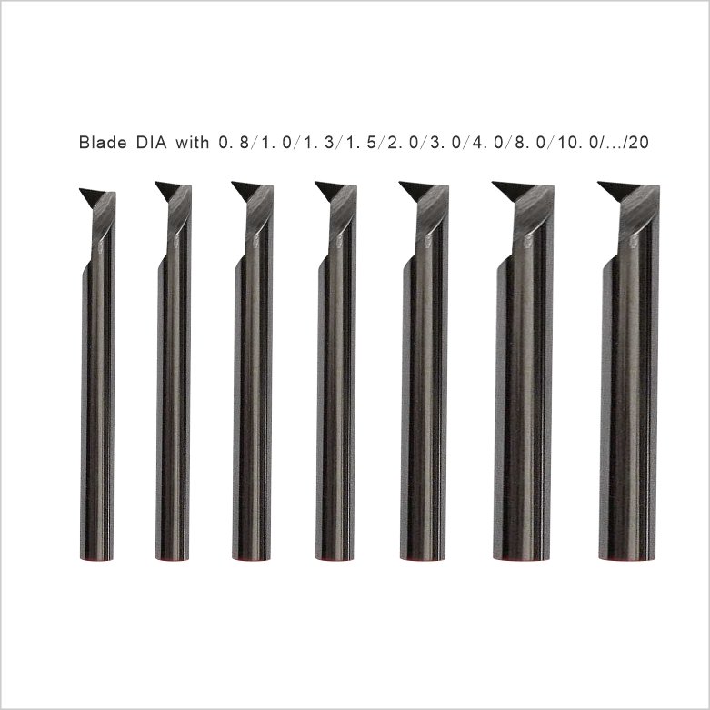 PCD micro hole boring cutter Diamond deep hole long neck small mini boring drill Router bit engraving cutting tool machine