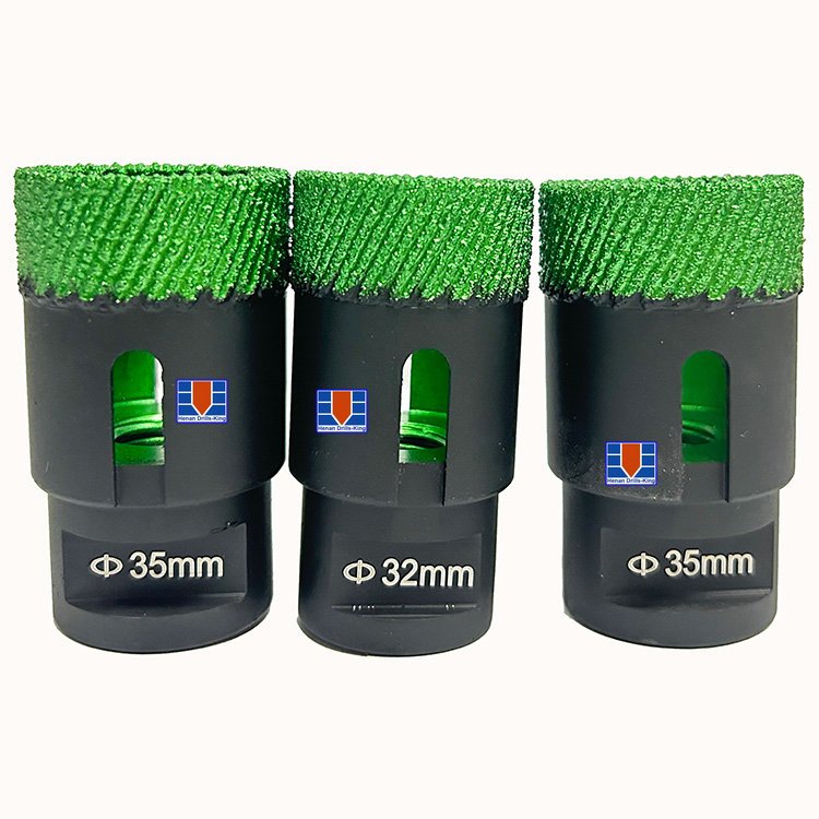 Vacuum brazed M14 diamond tools cutting bit /matrix porcelain tiles diamond core drill bit / diamond hole saws boring bit set