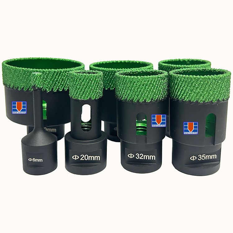 Vacuum brazed M14 diamond tools cutting bit /matrix porcelain tiles diamond core drill bit / diamond hole saws boring bit set