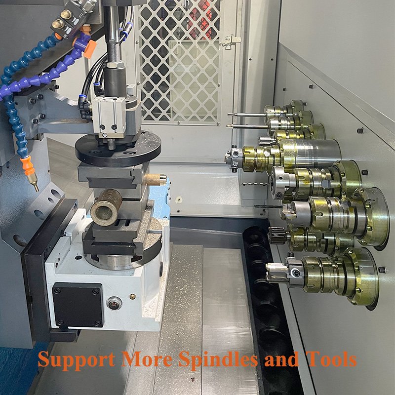 Horizontal Eight-spindle / Ten-spindle / Twelve-spindle Drilling Milling And Tapping CNC Machine For Valve Faucet Cross Shaft