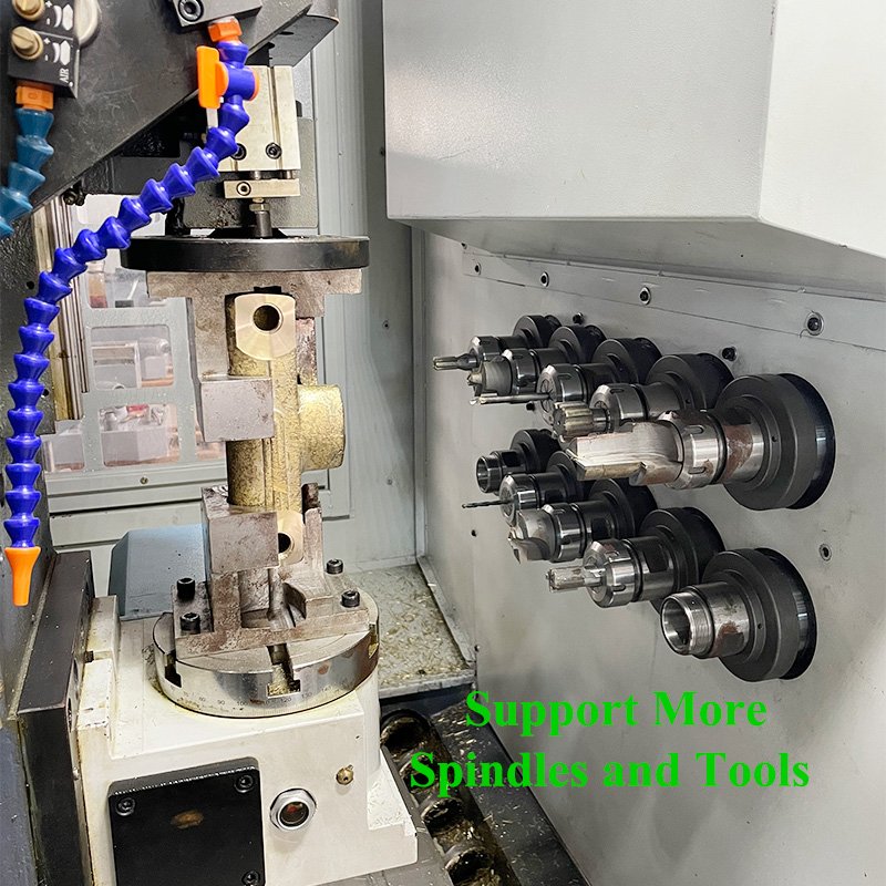 Horizontal Eight-spindle / Ten-spindle / Twelve-spindle Drilling Milling And Tapping CNC Machine For Valve Faucet Cross Shaft
