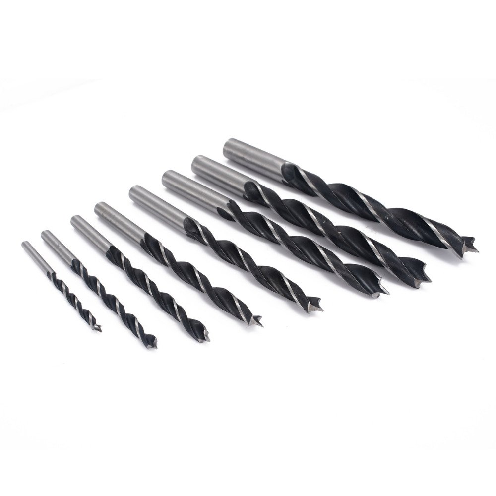 8Pcs Twist Drill Bits Set High Carbon Steel Metal Wood Drilling Tools for Woodworking Power Tools 3/4/5/6/7/8/9/10mm