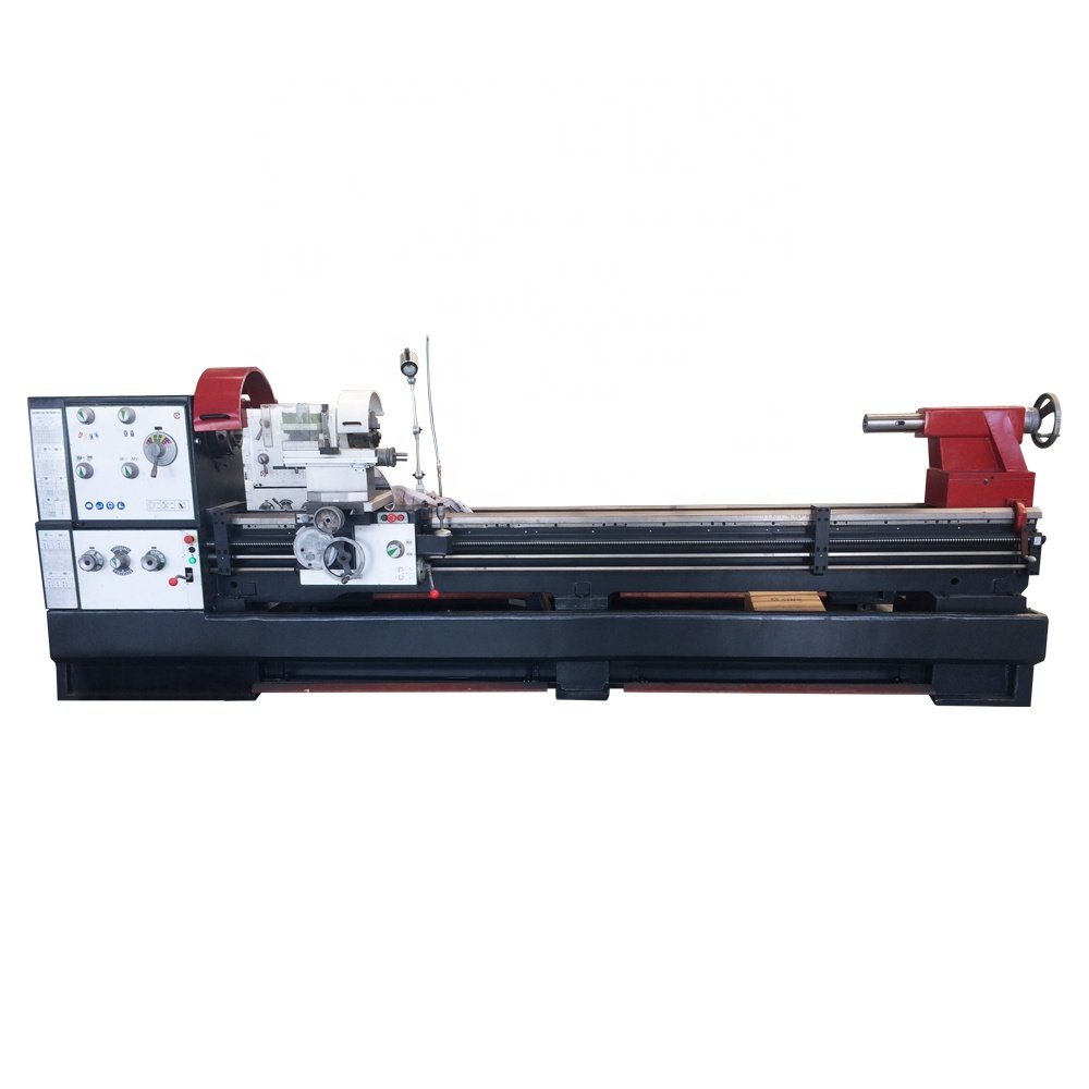 China high-quality cheap engine lathe 105mm spindle bore manual lathe machine with 7.5kw motor