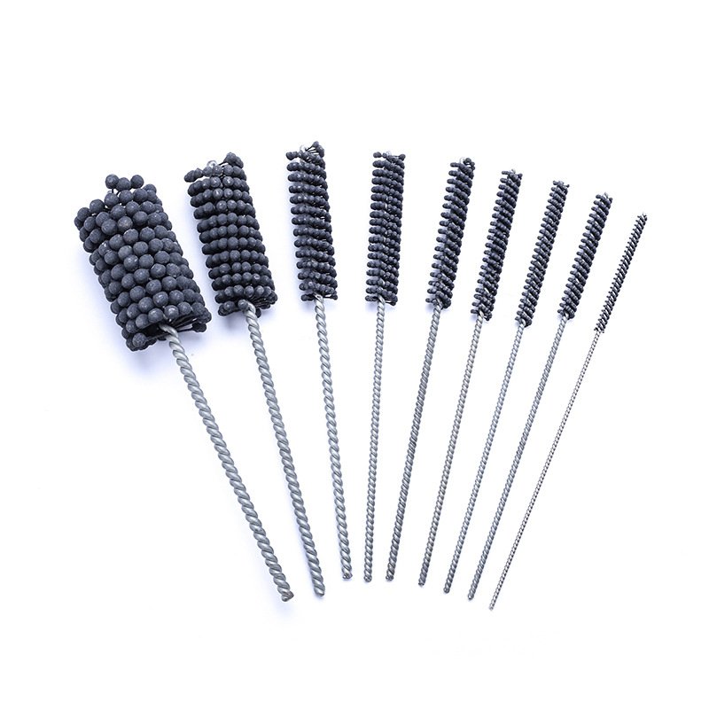 Hot Sale Polishing Deburring Cleaning Cylinder Brush Silicone Carbide Honing Brush Piston Hone Carbide Ball Hone Brush