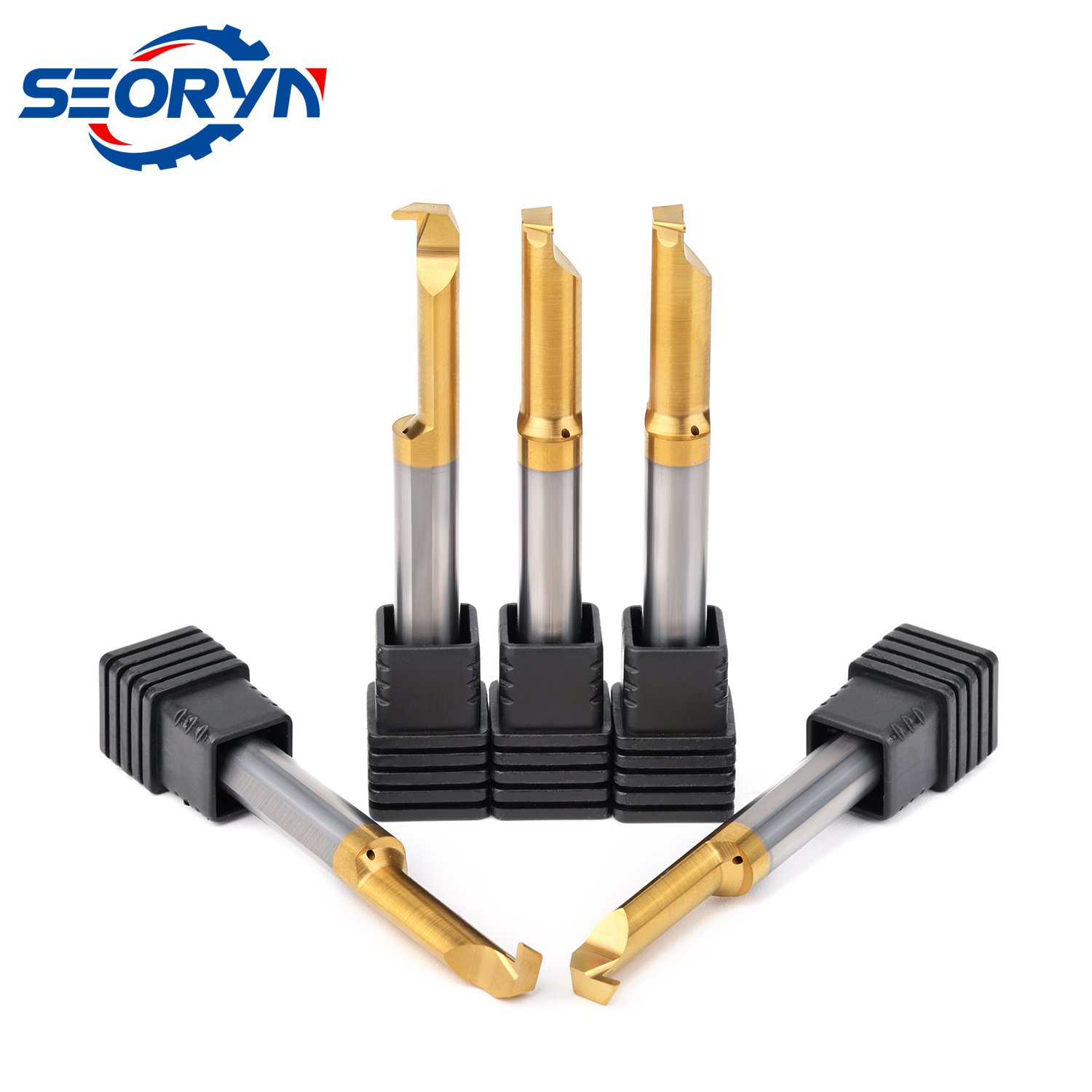 The Popular Solid Carbide Cutter Tiny Turning Tool Full Radius Grooving Wokring in Small Bores