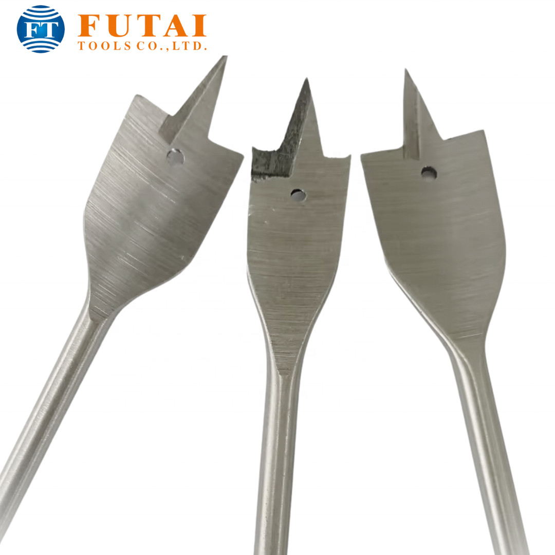 Sharp and Reliable Wood Flat Bits Engineered for Smooth Wood Holes, Ideal for Detailed and High-Quality Woodworking Projects