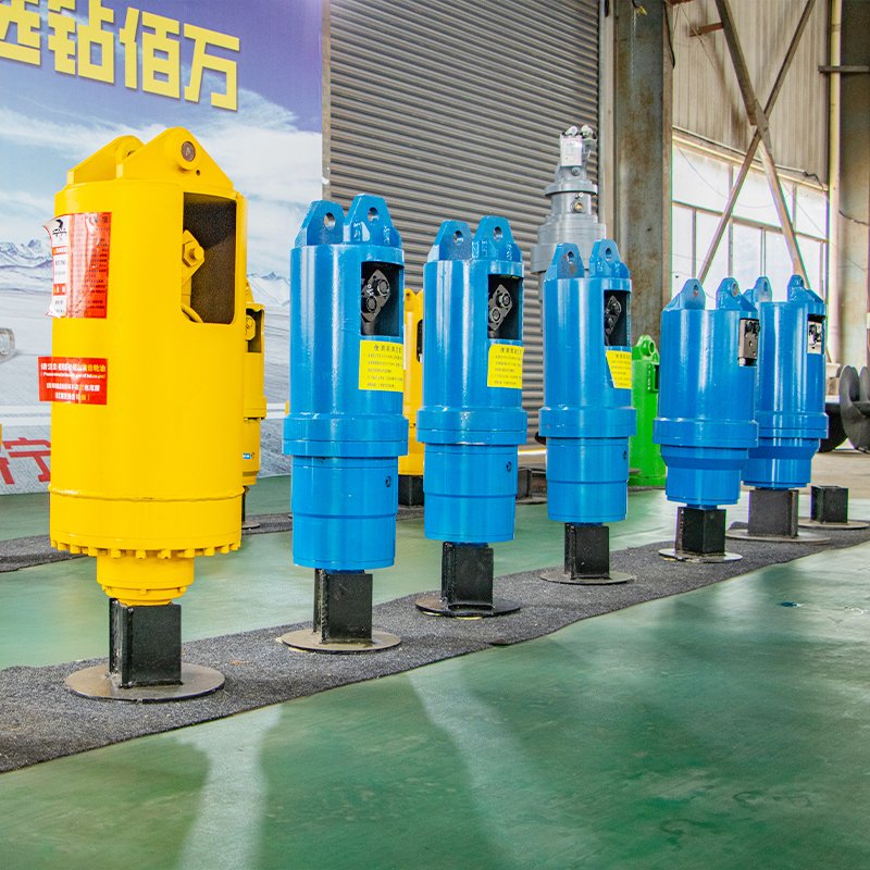 HY-8000 excavator modified spiral drilling rig house foundation pile driver power head