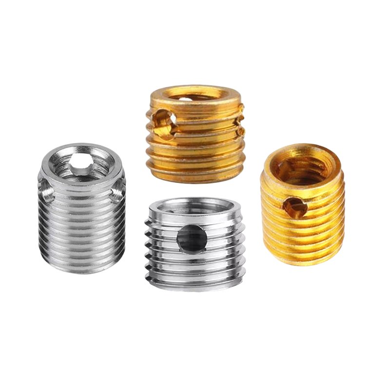 Stainless Steel Fasteners Self Tapping Threaded Insert With Three Borings 307 Thread Insert