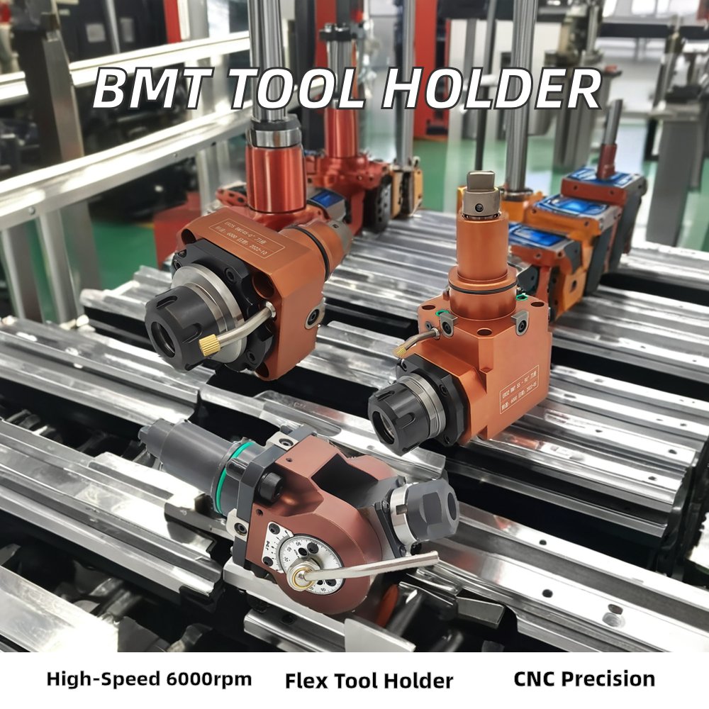 BMT Adjustable Power Tool Holder 0-180 Degrees Direction New Condition CNC Milling Machine Bearing Collet Core Made China
