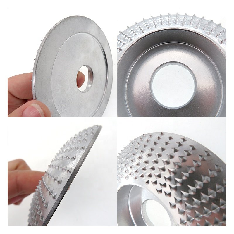 Wood Carving Disc 7/8 Inch Bore Wood Tungsten Carbide Grinding Wheel Angle Grinder Tool for Woodworking Sanding Carving Shaping