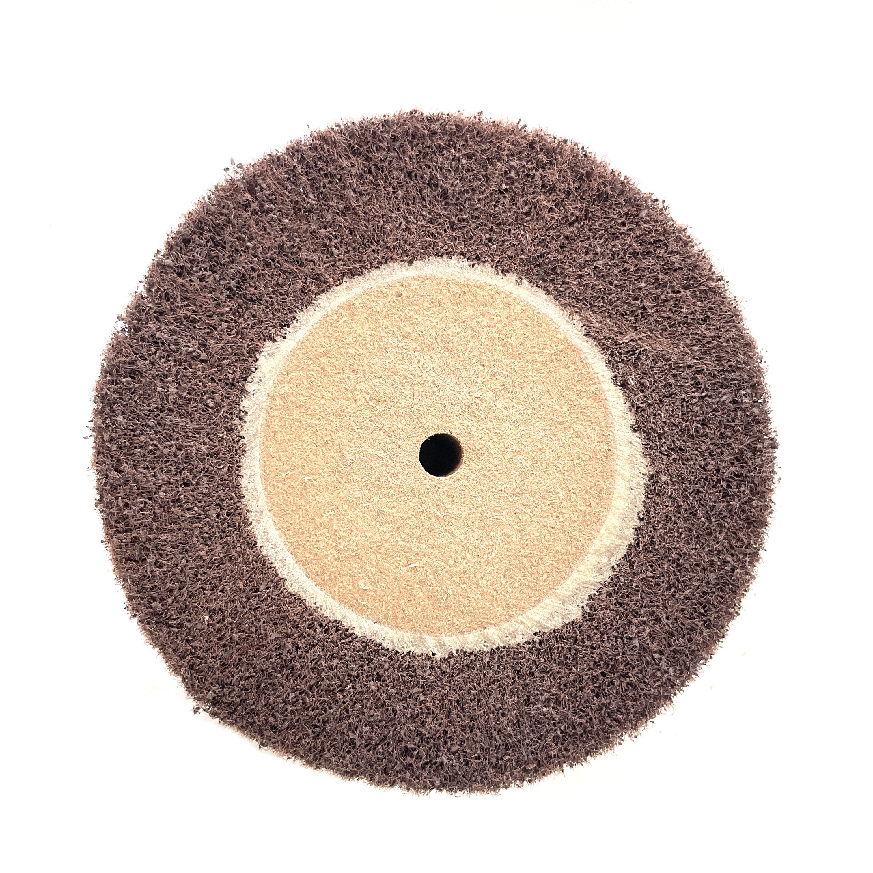 Abrasive Flap Wheel Non Woven Nylon Wire Drawing Fiber Disc Sanding for Metal Stainless Steel Surface Polishing Wheel Customized