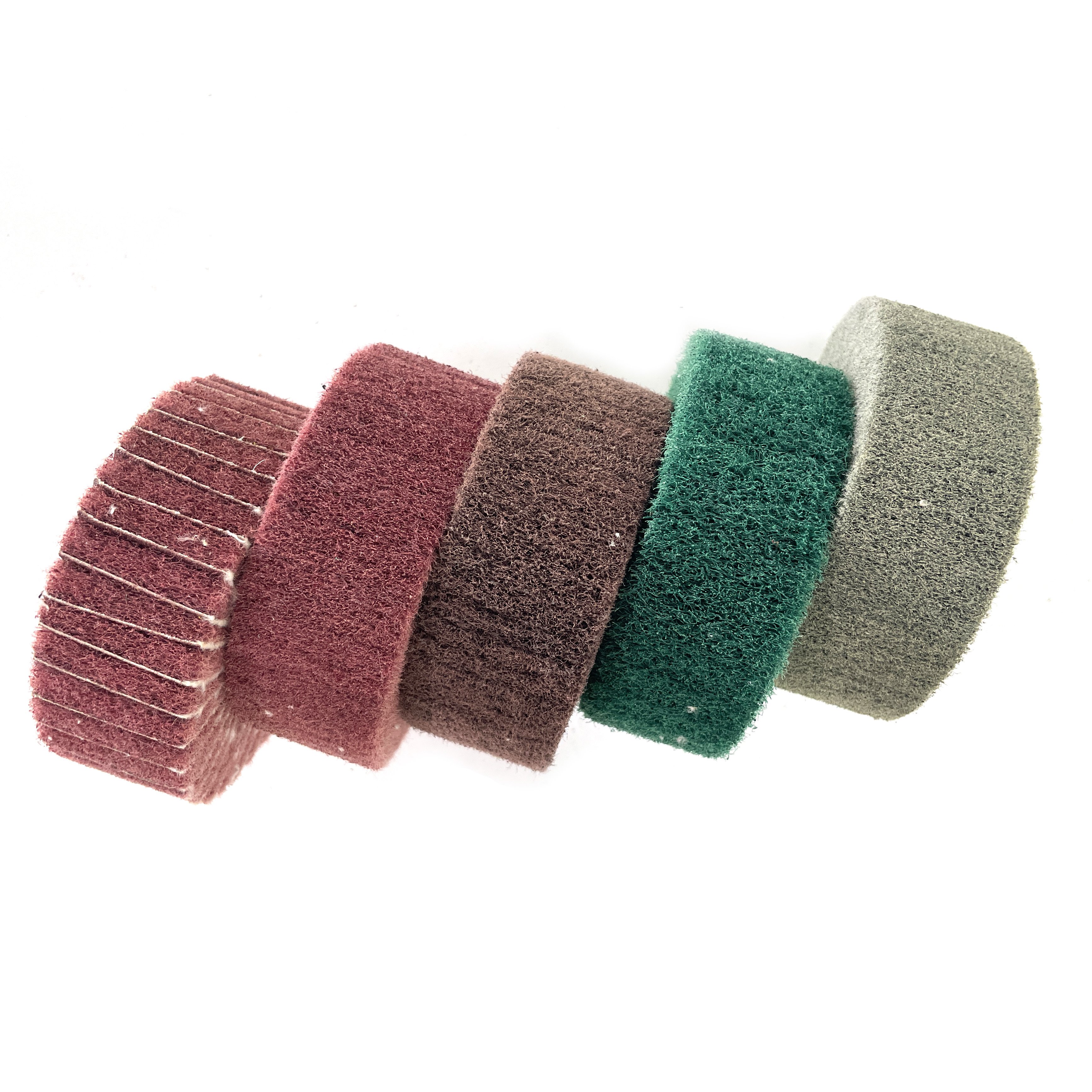 Abrasive Flap Wheel Non Woven Nylon Wire Drawing Fiber Disc Sanding for Metal Stainless Steel Surface Polishing Wheel Customized