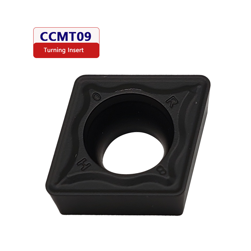CCMT09T308 adopts chemically coated hard alloy turning boring steel parts with CNC inserts that can be rotated CCMT09T3