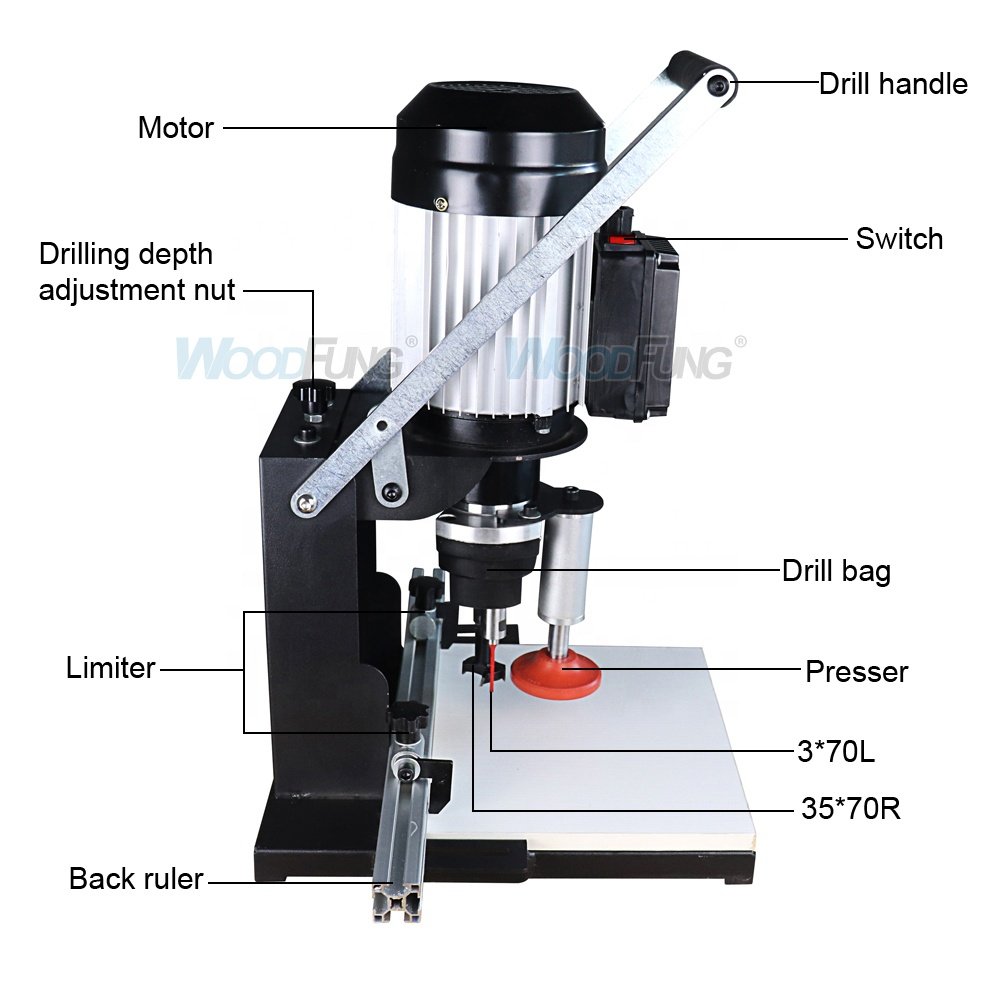 Wholesale Manufacture Woodworking Mini Hinge Hole Drilling Boring Machine