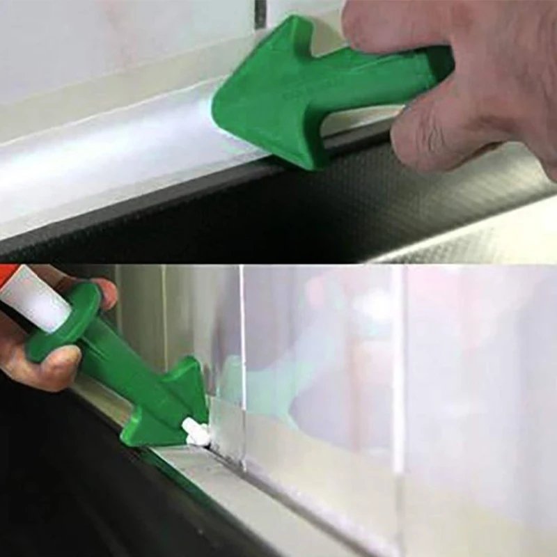 Plastic nozzle and glue shovel suit multi-angle scraper residual glue beauty seam nozzle
