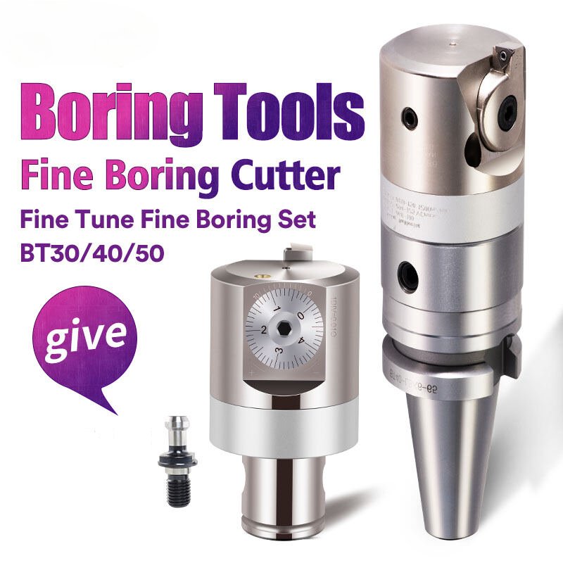 Fine Boring Head Fine-tuning Head Boring Machine Machining Center BT40 Lengthened Boring Tool Single-edge boring head set