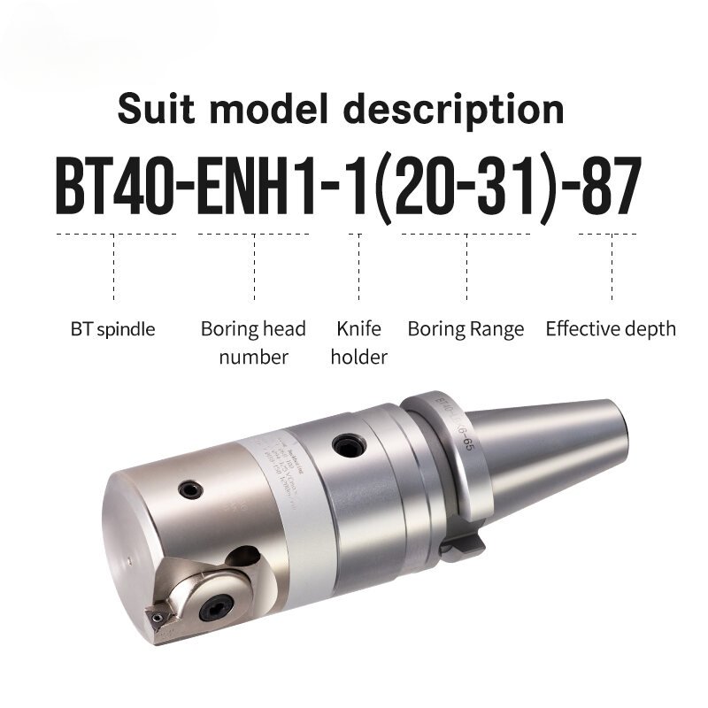 Fine Boring Head Fine-tuning Head Boring Machine Machining Center BT40 Lengthened Boring Tool Single-edge boring head set