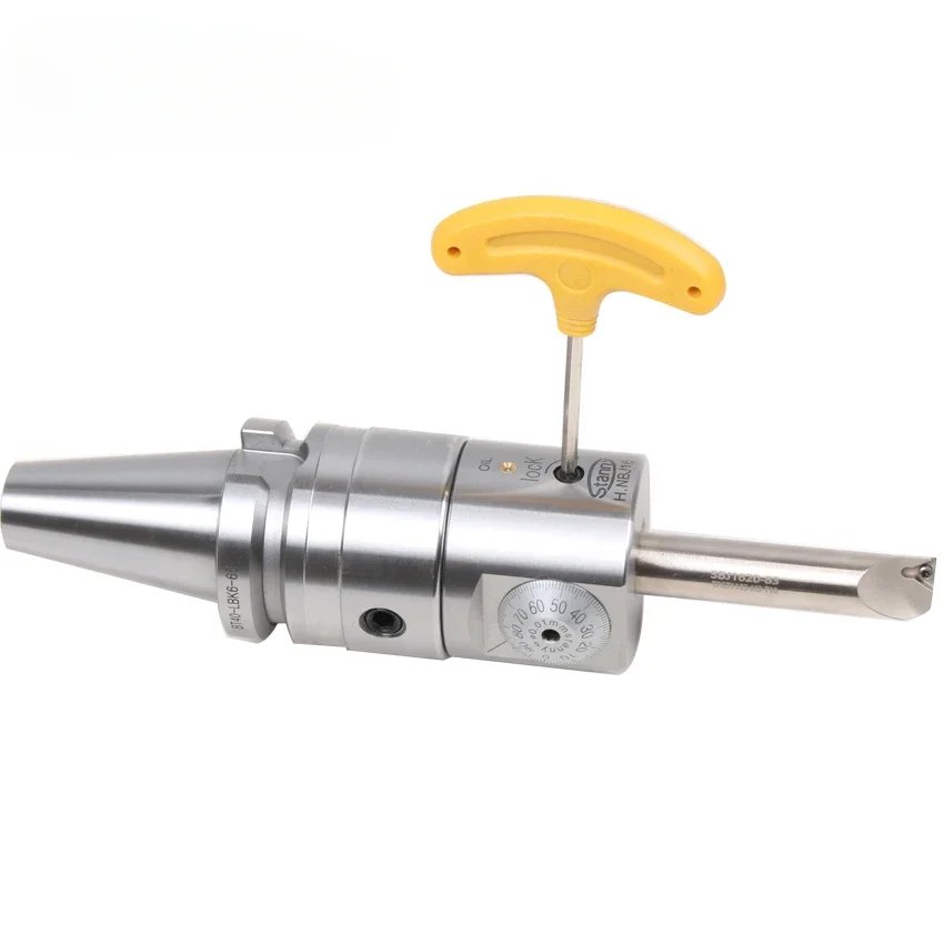 NBJ16 Micro Universal Boring Head Set With BT40 Shank Adjustable Boring Bar Cutters For Milling Machine With 6-51mm Boring