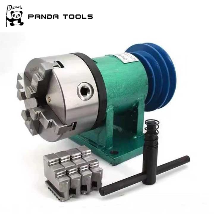 Lathe Spindle With Pneumatic Chuck Automatic CNCThree Jaw Power Head