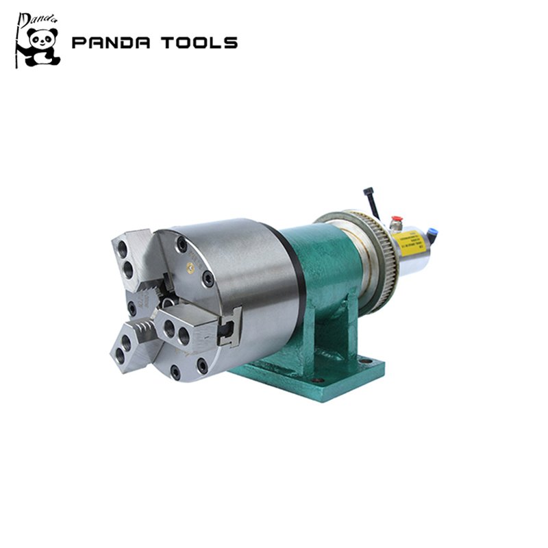 Lathe Spindle With Pneumatic Chuck Automatic CNCThree Jaw Power Head
