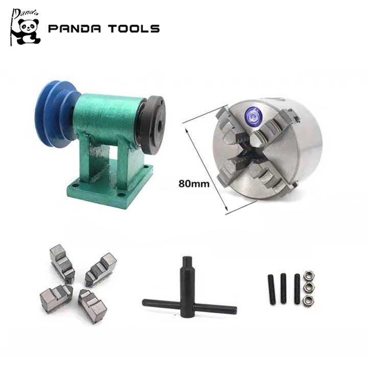 Lathe Spindle With Pneumatic Chuck Automatic CNCThree Jaw Power Head