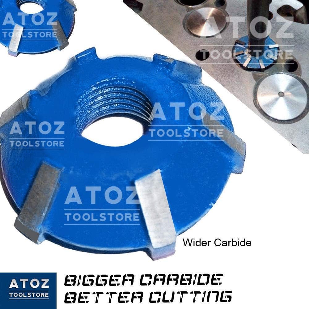 5X Carbide Tipped Cutter Set Small Engines Valve Seat Face Cutters 45, 70 (20 Bore Degree) + 1 Arbor Rod + 2 Guides + 1 Handle