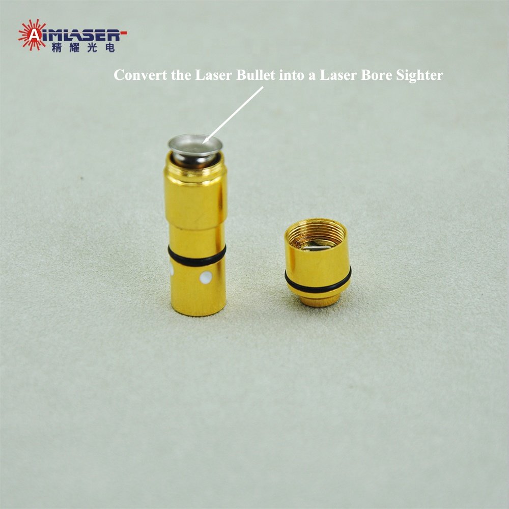 9mm Gold Plated Laser Bullet and Gun Laser Calibrator Dual Function for Sight Scope Calibration Device and Dry Fire Training