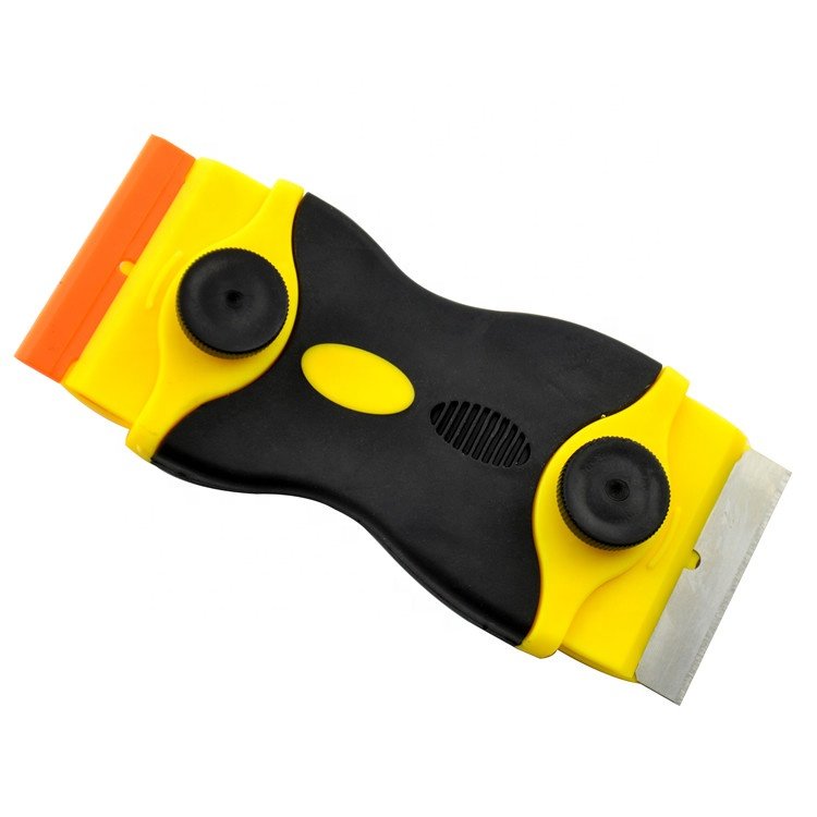 Double Head Design Razor Blade Remover Scraper Tool Glass Window Cleaning Plastic Scraper