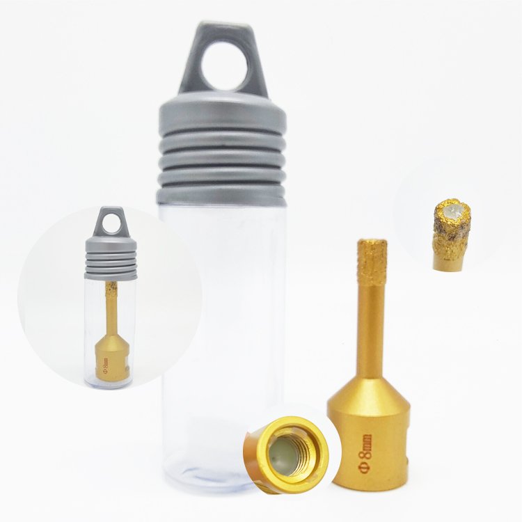 6/8/10 mm M14 Vacuum brazed porcelain tile Marble Granite core drilling bit diamond power tools accessories set with hole saw