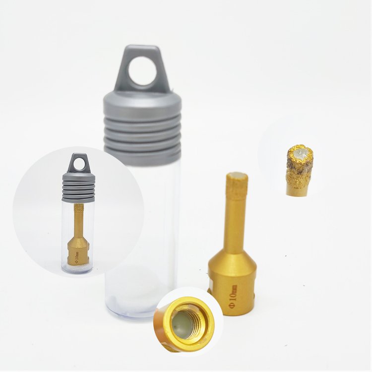 6/8/10 mm M14 Vacuum brazed porcelain tile Marble Granite core drilling bit diamond power tools accessories set with hole saw