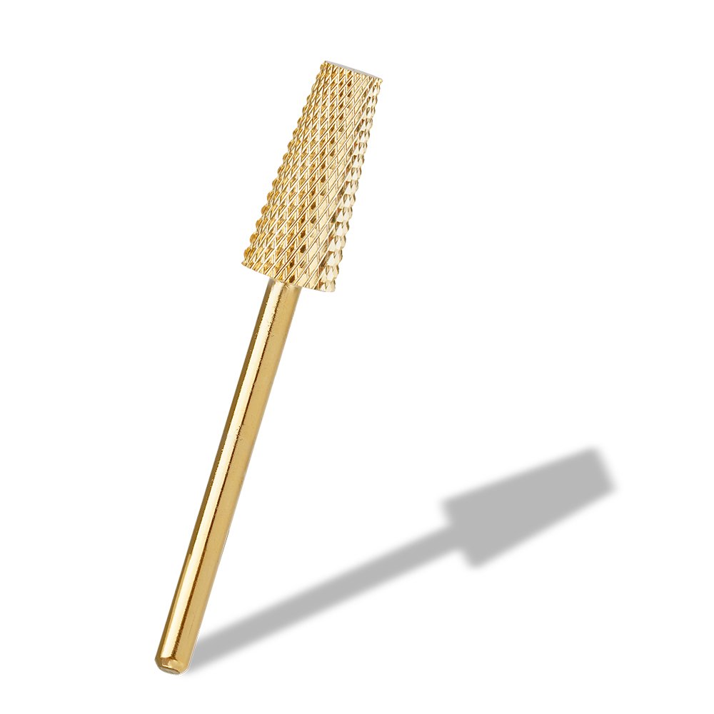 Professional Large Tapered Barrel Bits Safety Bottom Nail Polish Tool More Polishing Area Tungsten Carbide Nail Drill Bit