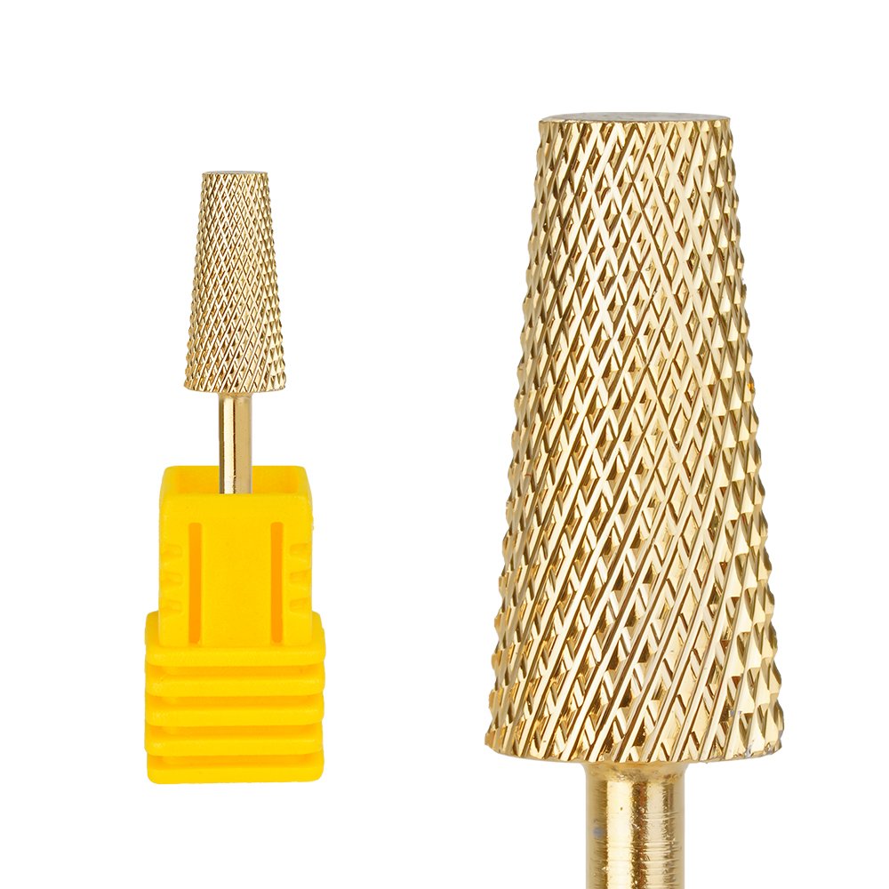 Professional Large Tapered Barrel Bits Safety Bottom Nail Polish Tool More Polishing Area Tungsten Carbide Nail Drill Bit