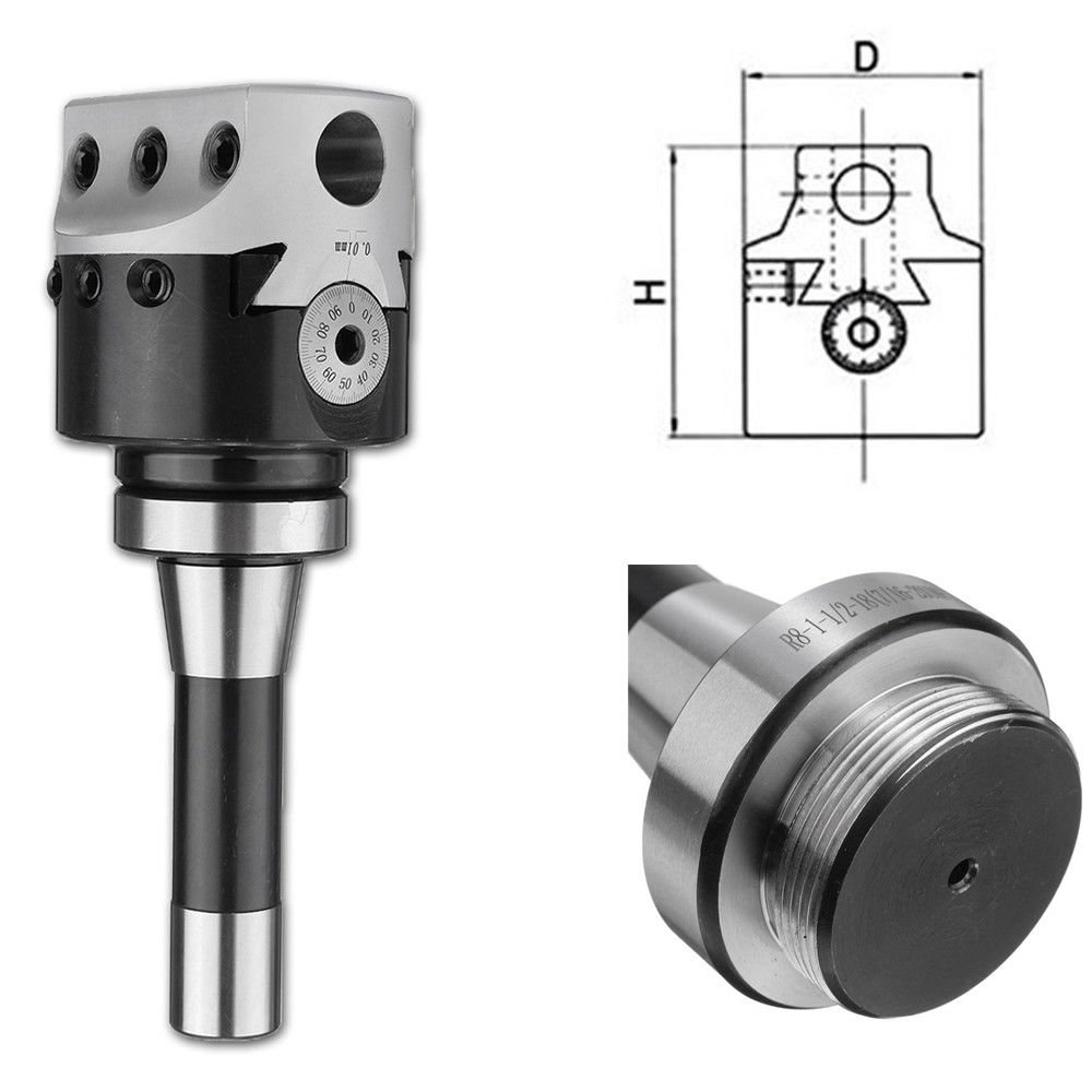 Machine tool F1 rough adjustable boring head set with R8 shanks